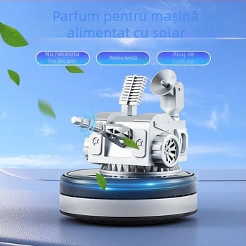 Aromatizator auto alimentat cu energie solară - ornament decorativ pentru interior, model creativ cu parfum de durată