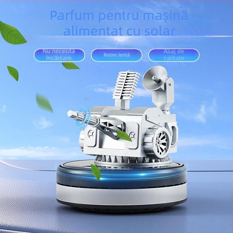 Aromatizator auto alimentat cu energie solară - ornament decorativ pentru interior, model creativ cu parfum de durată