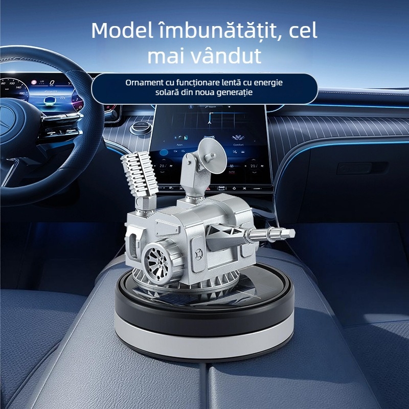 Aromatizator auto alimentat cu energie solară - ornament decorativ pentru interior, model creativ cu parfum de durată