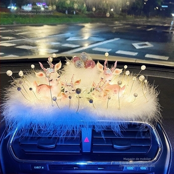 Ornament pentru consola centrală a mașinii — rășină, stil simplu, Lu fuchun, pentru decorare