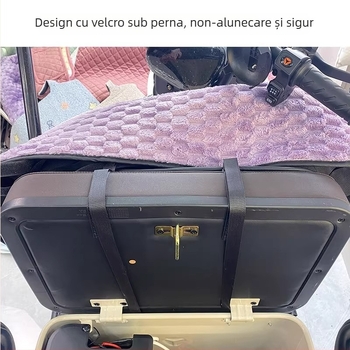 Husă pentru șa triciclu electric – pluș, rezistentă la vânt, căldură de iarnă, pentru toate anotimpurile, potrivire universală