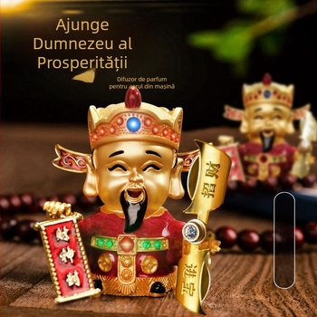 Ornament aromaterapie auto cu ventilator mic rotativ și clips pentru conducta de aer; opțiuni de parfum: ocean, lămâie, osmanthus; conținut net sub 5 ml