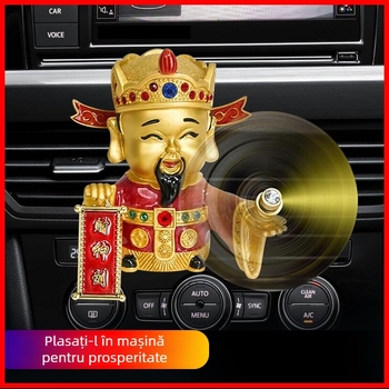 Ornament aromaterapie auto cu ventilator mic rotativ și clips pentru conducta de aer; opțiuni de parfum: ocean, lămâie, osmanthus; conținut net sub 5 ml