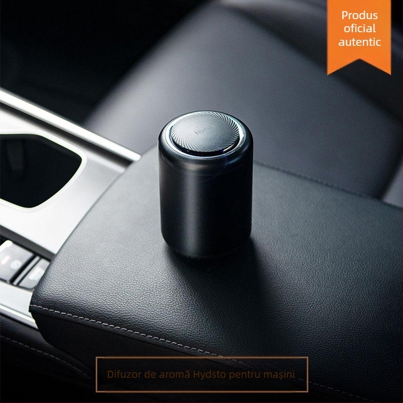 Hydsto Purificator de aer auto cu aromaterapie și eliminare a formaldehidei, parfum de durată