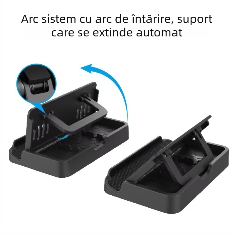 Suport reglabil pentru Steam Deck cu 6 autocolante antiderapante și găuri de răcire (Brand: PGTECH; Model: Steam Deck; Material: ABS+PVC; Greutate: 176 g)