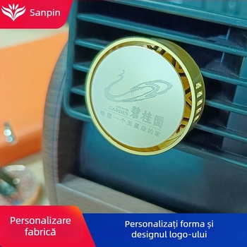 Clip metal pentru aromatizatorul de aer al mașinii, parfum Marine Wood, durează 31–60 zile