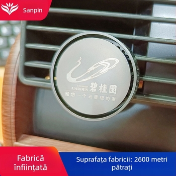 Clip metal pentru aromatizatorul de aer al mașinii, parfum Marine Wood, durează 31–60 zile