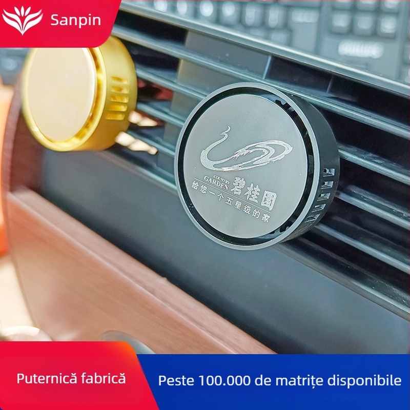 Clip metal pentru aromatizatorul de aer al mașinii, parfum Marine Wood, durează 31–60 zile