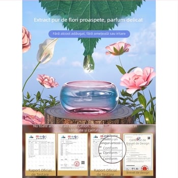 Pedal difuzor parfum pentru mașină – suport din plastic, parfum citrice-floral, montaj pe scaun, funcție de sterilizare