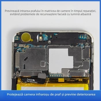 Folie de protecție pentru camera frontală și cea din spate, adeziv anti-praf, îngroșat, rezistent la temperaturi înalte, o coală cu 100 autocolante