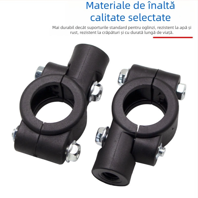 Montură din nylon pentru oglinda motocicletei – suport/bază pentru oglindă pentru ghidon