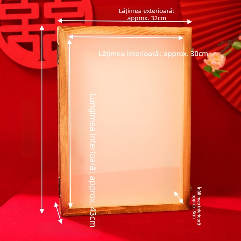 Cutie cadou pentru fanul miresei, cu design încrustat, din hârtie, ambalaj din carton, potrivită pentru cadouri de nuntă