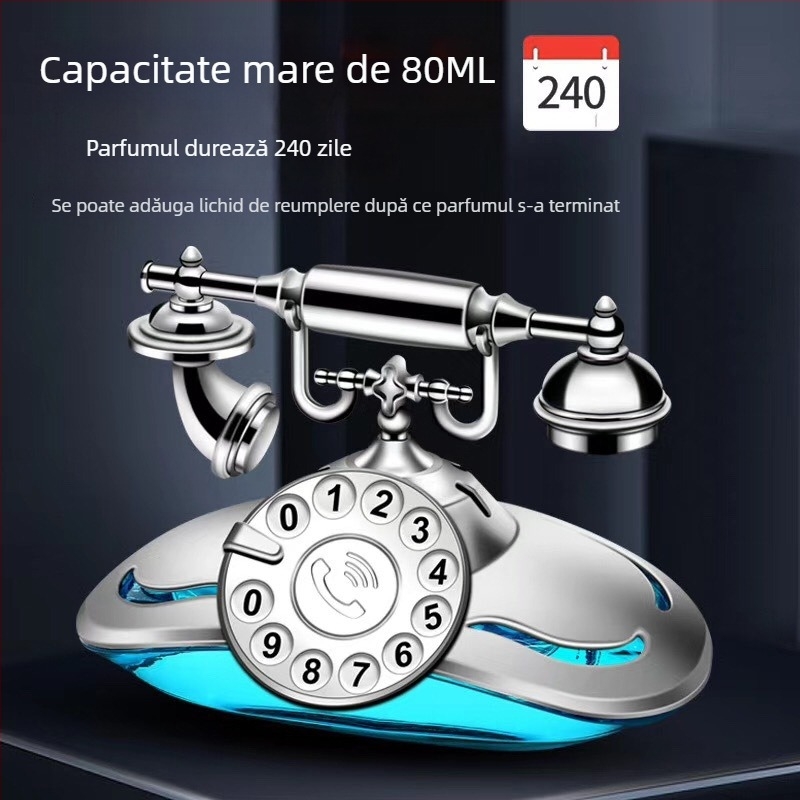 Orvis suport parfum pentru scaun auto - ABS satinat + sticlă; 50-100 ml; parfum Freesia; volatilizare 31-60 zile