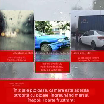 Protecție anti ploaie din ABS pentru camera de mers înapoi la Lexus ES (2018+), ES200/260/300h – montaj cu adeziv