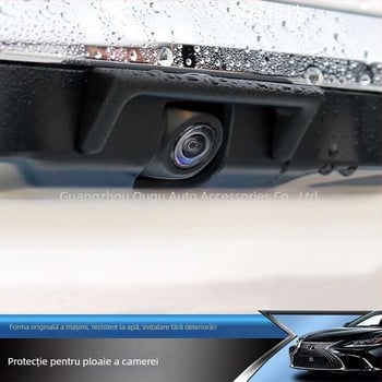 Protecție anti ploaie din ABS pentru camera de mers înapoi la Lexus ES (2018+), ES200/260/300h – montaj cu adeziv