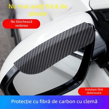 Protecție ploaie pentru oglinda retrovizoare a mașinii – Smooth PVC, montaj snap-on, personalizare disponibilă, ambalare 500 perechi