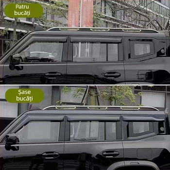 Protecție din cauciuc pentru sprânceană de ploaie pentru Chery ICAR03 V23 și Jaecoo J6 – Accesoriu exterior Anruicheng