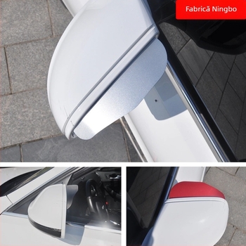 Protectie ploaie pentru oglinda retrovizoare – aliaj de aluminiu, protecție solară, rezistență la deformare, potrivire universală, montaj cu adeziv, pachet de 2 bucăți, cod produs Dm-104