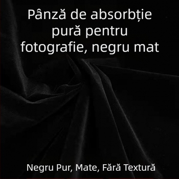 Țesătură de fundal din catifea neagră pentru fotografie (Material: catifea; Tip: fundal textil; Utilizare: fotografie)