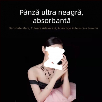 Țesătură de fundal din catifea neagră pentru fotografie (Material: catifea; Tip: fundal textil; Utilizare: fotografie)