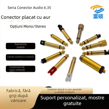 Microfon pentru chitară, mono, cupru pur, mufe 6,35 mm audio/video, Fu Shuo, ROHS, interval de temperatură 20–100°C