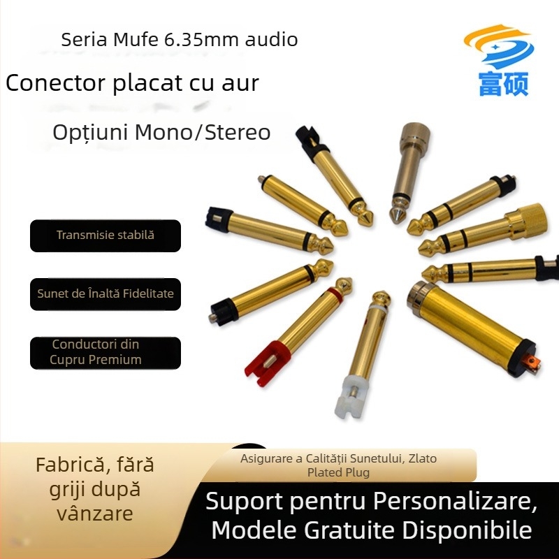 Microfon pentru chitară, mono, cupru pur, mufe 6,35 mm audio/video, Fu Shuo, ROHS, interval de temperatură 20–100°C