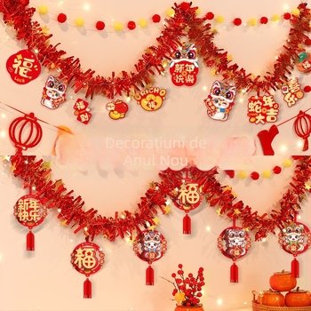Bannere și ornamente suspendate pentru Anul Nou 2026 – Anul Calului, PVC, model Cartoon/Text, decor pentru amenajarea scenei, brand Come to joy