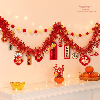 Bannere și ornamente suspendate pentru Anul Nou 2026 – Anul Calului, PVC, model Cartoon/Text, decor pentru amenajarea scenei, brand Come to joy