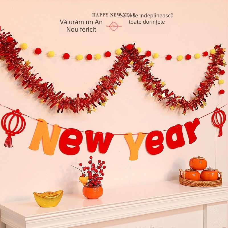 Bannere și ornamente suspendate pentru Anul Nou 2026 – Anul Calului, PVC, model Cartoon/Text, decor pentru amenajarea scenei, brand Come to joy