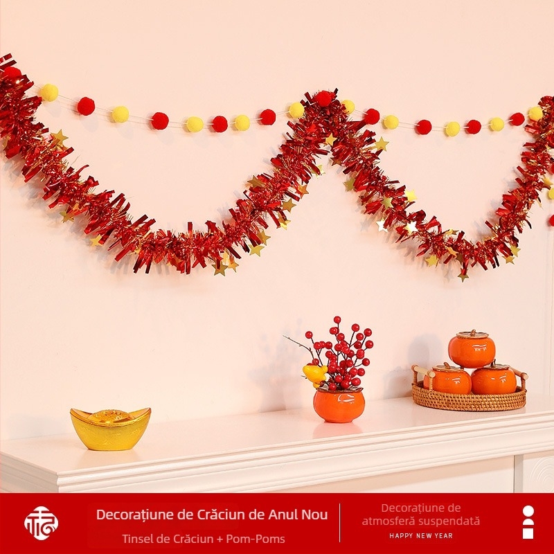 Bannere și ornamente suspendate pentru Anul Nou 2026 – Anul Calului, PVC, model Cartoon/Text, decor pentru amenajarea scenei, brand Come to joy