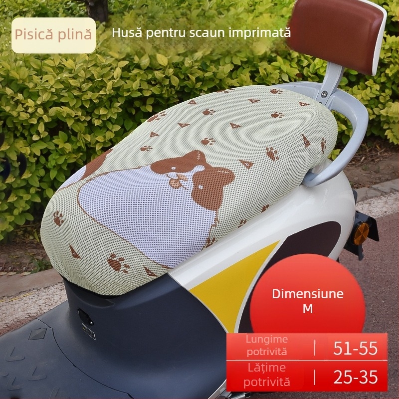 Husă scaun pentru vehicule electrice și motociclete | Material: fibră | Umplutură: Alt material | Patru sezoane | Brand Mojielong