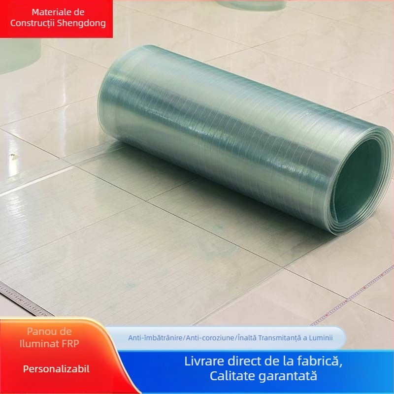 Panou FRP pentru iluminat – plăci transparente pentru transmisia luminii, pentru acoperișuri, utilizare multiplă (SD6844)