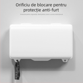 Cutie de conexiuni impermeabilă pentru exterior cu capac de ploaie pentru priză EV, IP56, capac PC