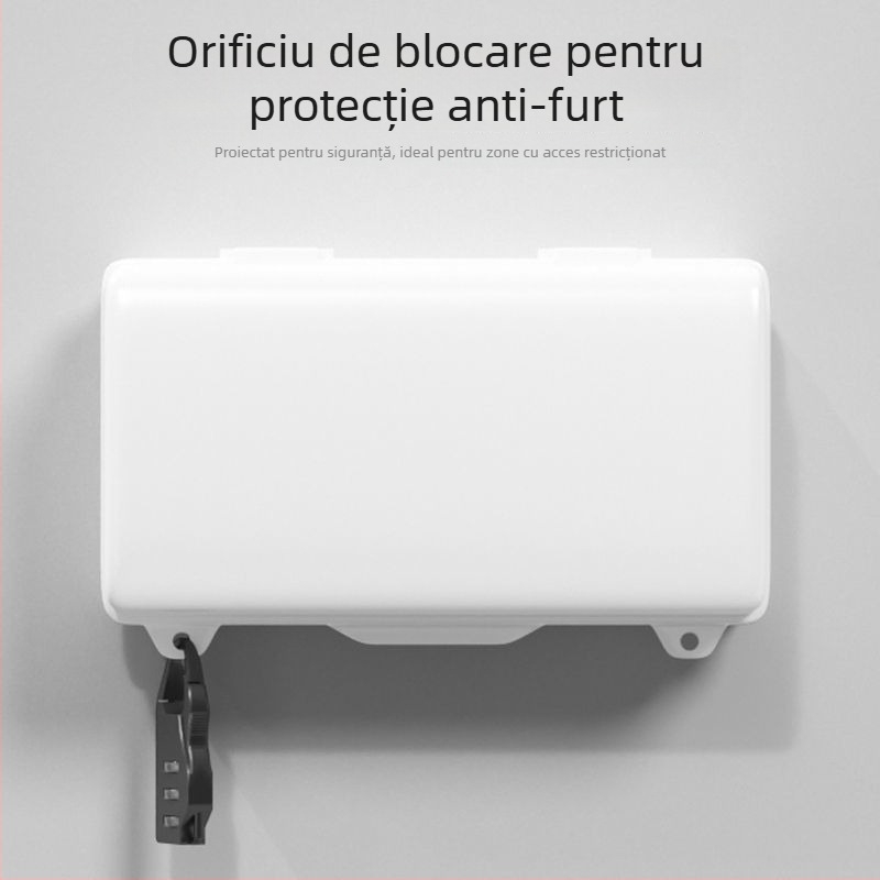 Cutie de conexiuni impermeabilă pentru exterior cu capac de ploaie pentru priză EV, IP56, capac PC