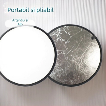 2-în-1 reflector și panou de iluminare pentru fotografia de produse | Tip: pânză de fundal | Material: PVC | Aplicare: fotografierea produselor | Greutate: 0,08 kg