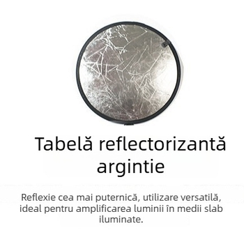 2-în-1 reflector și panou de iluminare pentru fotografia de produse | Tip: pânză de fundal | Material: PVC | Aplicare: fotografierea produselor | Greutate: 0,08 kg