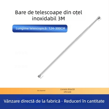 Stativ pentru fundal pentru fotografie de produs, oțel inoxidabil, telescopic, Lei photo, greutate 1,4 kg