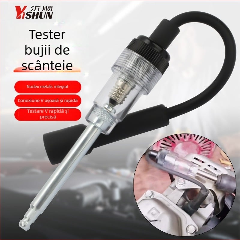 Detector de defecțiuni auto cu tester pentru bujii – Yishun, model Spark plug tester, sistem de detecție: tester de bujii