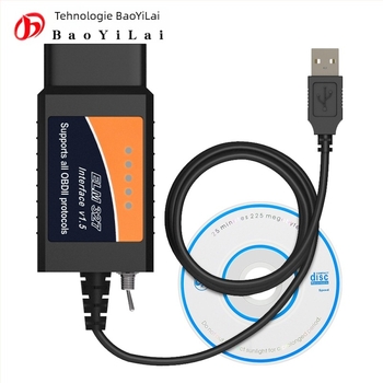 Cablu OBD-II USB ELM327 pentru Ford Focus – FT232RL, model FoCCCus, 9-16V, 20-80°C