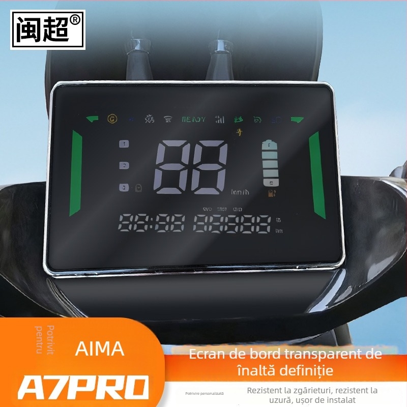Carcasă pentru panoul de bord AIMA A7 – capac de afișaj impermeabil, compatibil cu A7 Pro și A7 Ultra; Minchao, model F87#.