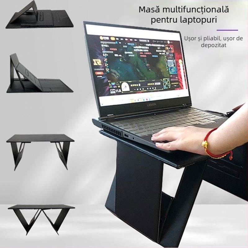 Birou laptop auto – pliabil, portabil, subțire și ușor pentru lucru în mașină