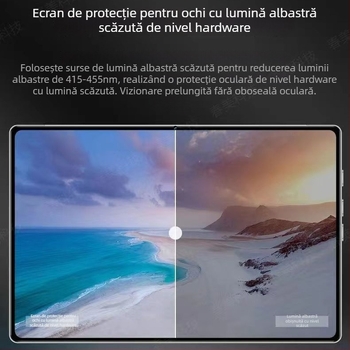 Tablet de divertisment cu display 2K, octa-core ARM 1.5GHz, 128GB stocare, Android, cameră duală