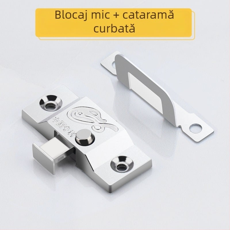 Încuietoare pentru ușă glisantă cu știft arc gros, compatibilitate universală, anti-furt, model 985