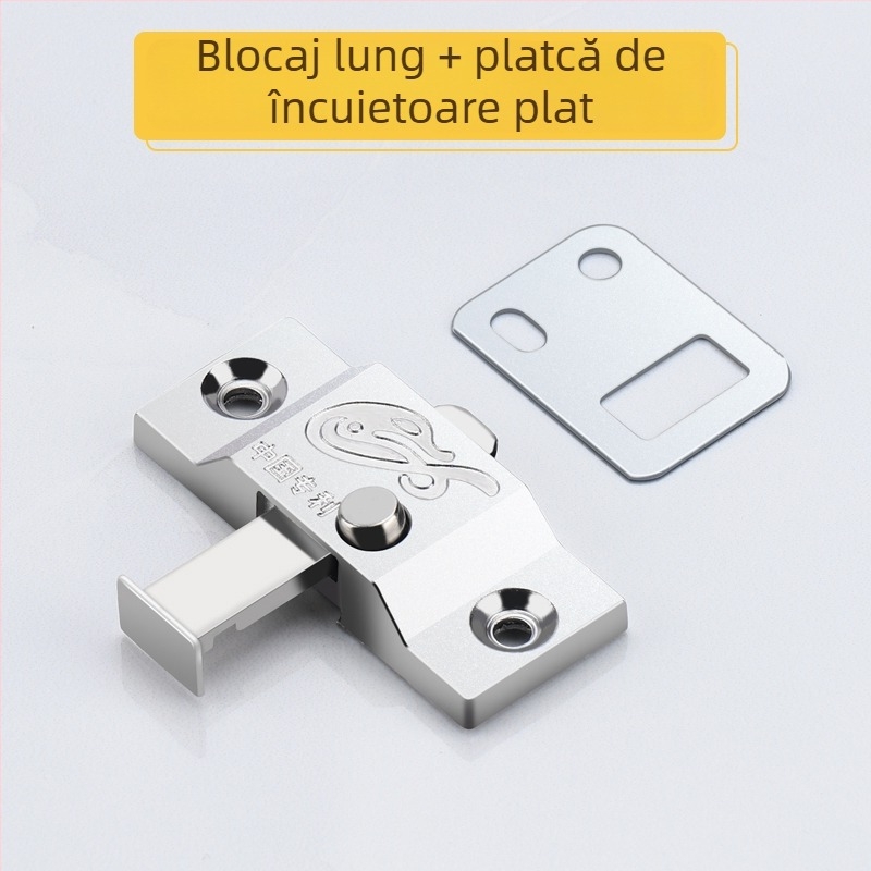 Încuietoare pentru ușă glisantă cu știft arc gros, compatibilitate universală, anti-furt, model 985