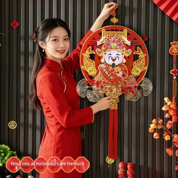 Ornament motor pentru Zeul Bogăției | Acrilic | 2601-007-YTCS | Utilizare universală | Festivalul de Primăvară | Stil Chinezesc