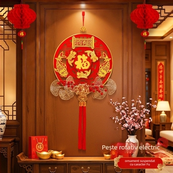 Ornament motor pentru Zeul Bogăției | Acrilic | 2601-007-YTCS | Utilizare universală | Festivalul de Primăvară | Stil Chinezesc