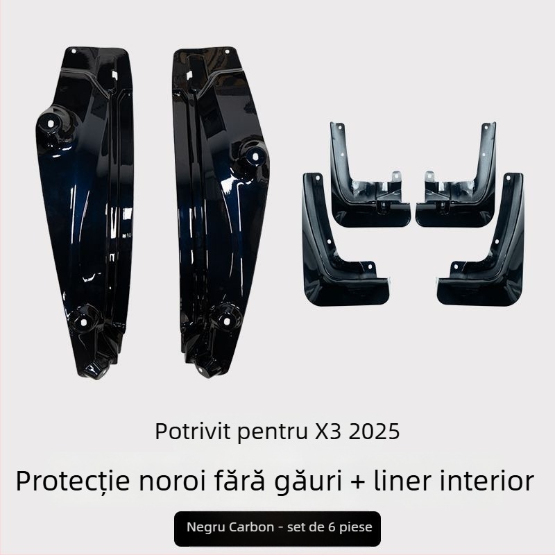 Inserție interioară aripă spate pentru BMW X3 - 2 bucăți, plastic moale