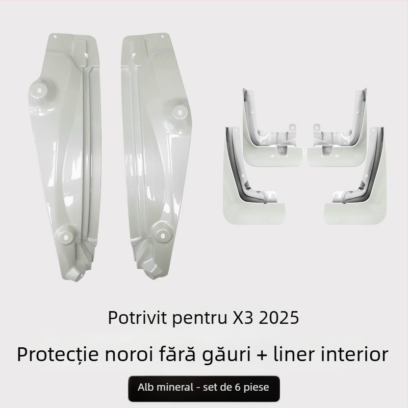 Inserție interioară aripă spate pentru BMW X3 - 2 bucăți, plastic moale