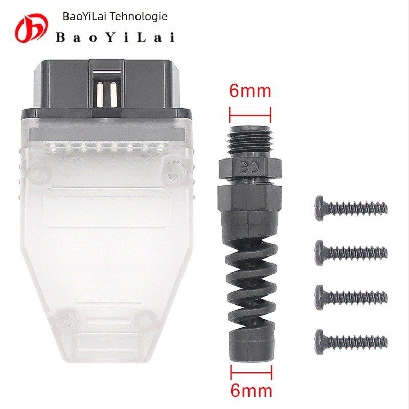 Conector OBD2 de diagnoză auto 16 pini, model OOBD16P, 12V, 20-60°C