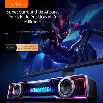 Difuzor Bluetooth de birou – (Bluetooth 5.3; 6W putere; 40Hz-20kHz interval de frecvență; SNR ≥100dB; IPX4)